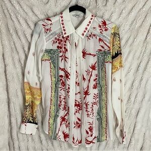 Desigual Patterned Long Sleeve Button-Down Shirt